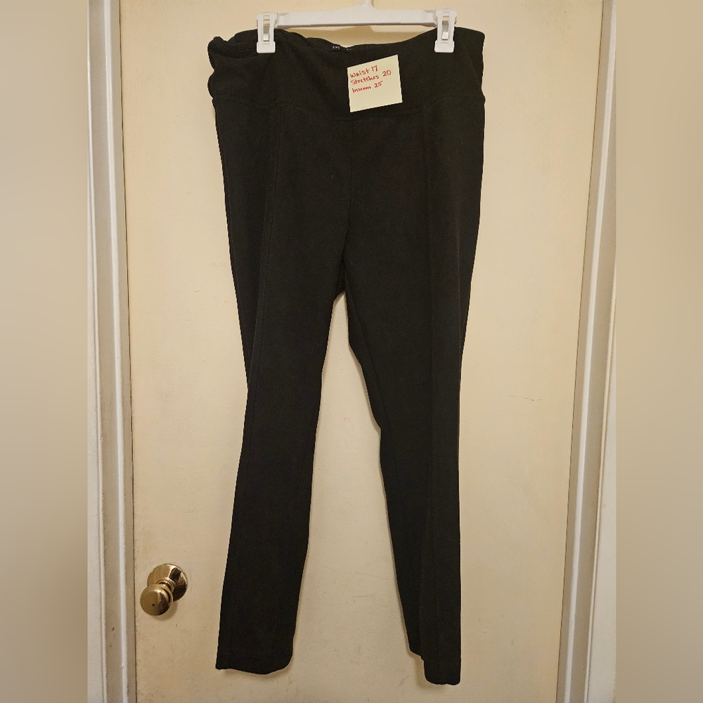 Black suede like pants